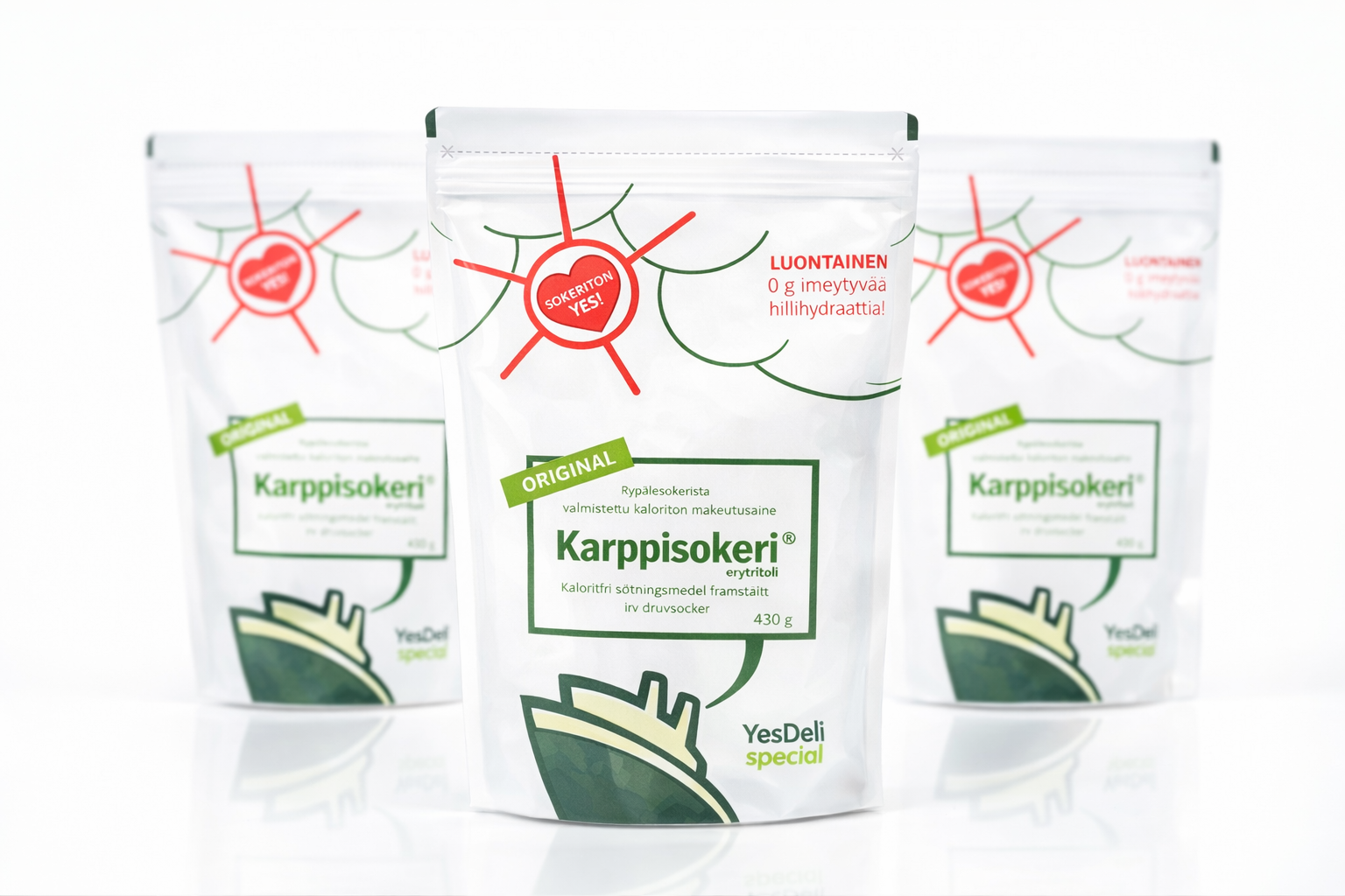 Sokeriton Karppisokeri - 100% Erytritoli