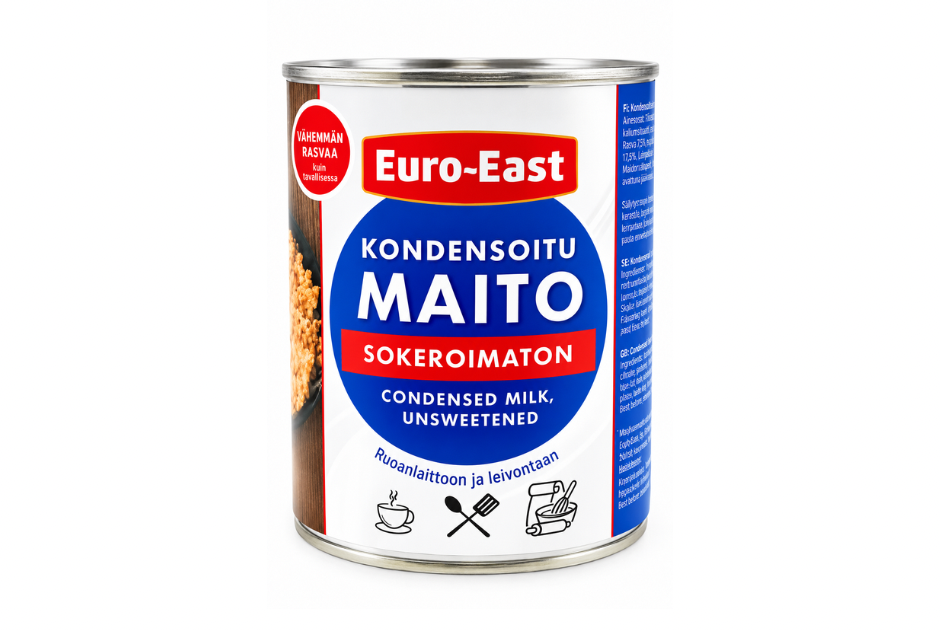 Kondensoitu maito sokeroimaton