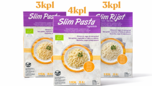 KYMPIN setti pastaa & riisiä. Kevyempi olo helpommin ja edullisemmin - 10 pakettia
