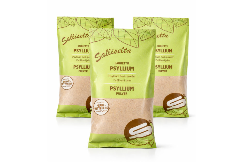 Jauhettu 100% psyllium - 3 pussin satsi