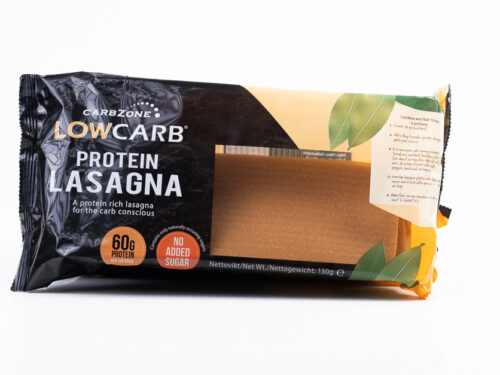 Vähähiilarinen proteiinipitoinen lasagne