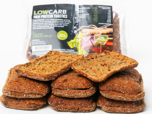 Tummat palat, rukiin maku, vhh-leipä 24% proteiinia