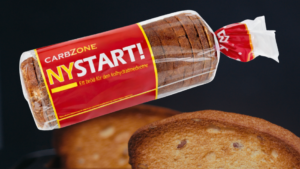 Proteiini- ja kuitupitoinen vaalea VHH paahtoleipä