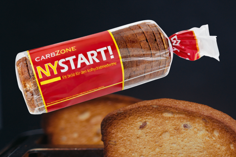 Proteiini- ja kuitupitoinen vaalea VHH paahtoleipä