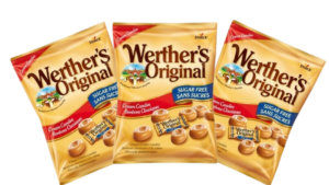 ALE 3kpl Sokeriton Werther's Original kermatoffee pussi (päiväys 5/26)